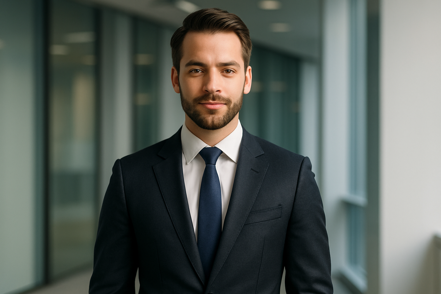 a male 30 years old in a suit 
