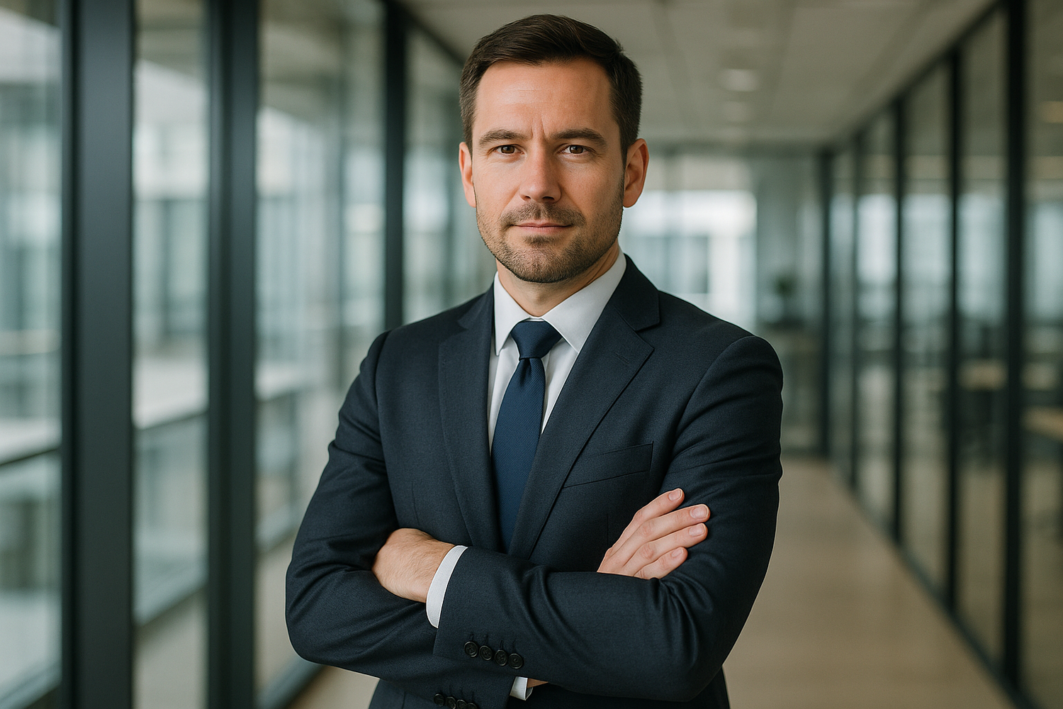 a male who is 35 years old in a suit 